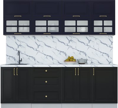 Кухонный гарнитур Интерлиния Мила Шато 2.3Б - фото