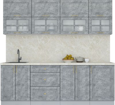 Кухонный гарнитур Интерлиния Мила Шато 2.3Б - фото