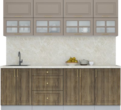 Кухонный гарнитур Интерлиния Мила Шато 2.3Б - фото