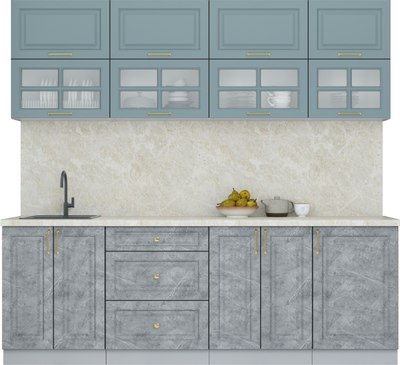 Кухонный гарнитур Интерлиния Мила Шато 2.3Б - фото