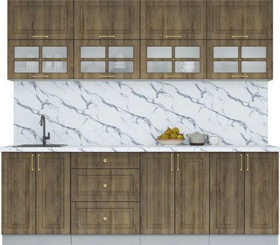 Кухонный гарнитур Интерлиния Мила Шато 2.4Б - фото