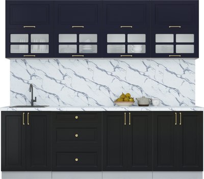 Кухонный гарнитур Интерлиния Мила Шато 2.4Б - фото