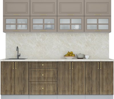 Кухонный гарнитур Интерлиния Мила Шато 2.4Б - фото