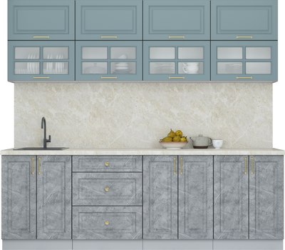 Кухонный гарнитур Интерлиния Мила Шато 2.4Б - фото