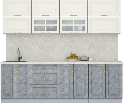 Кухонный гарнитур Интерлиния Мила Шато 2.5Б - фото