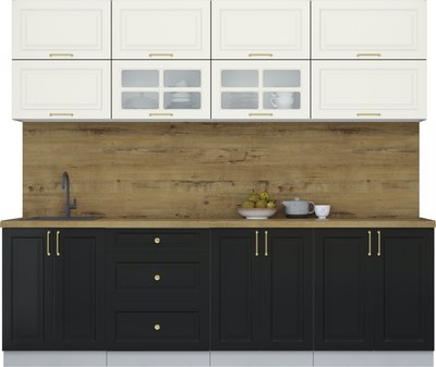 Кухонный гарнитур Интерлиния Мила Шато 2.5Б - фото
