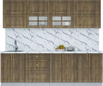 Кухонный гарнитур Интерлиния Мила Шато 2.5Б - фото