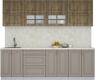 Кухонный гарнитур Интерлиния Мила Шато 2.5Б - фото