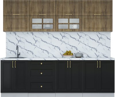 Кухонный гарнитур Интерлиния Мила Шато 2.5Б - фото