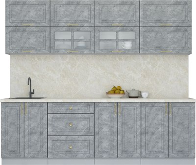 Кухонный гарнитур Интерлиния Мила Шато 2.5Б - фото