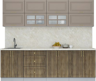 Кухонный гарнитур Интерлиния Мила Шато 2.5Б - фото