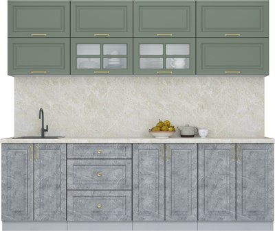 Кухонный гарнитур Интерлиния Мила Шато 2.5Б - фото