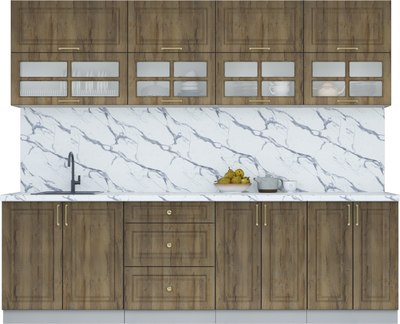 Кухонный гарнитур Интерлиния Мила Шато 2.6Б - фото