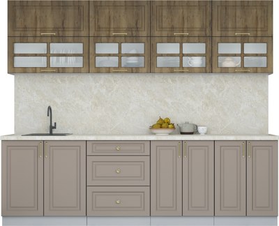 Кухонный гарнитур Интерлиния Мила Шато 2.6Б - фото