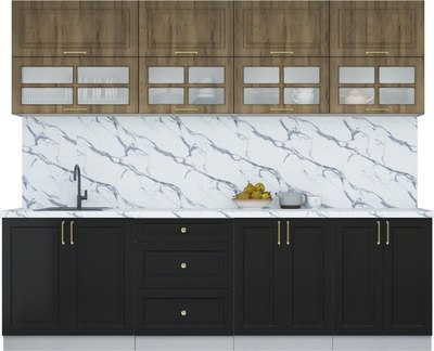 Кухонный гарнитур Интерлиния Мила Шато 2.6Б - фото