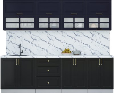 Кухонный гарнитур Интерлиния Мила Шато 2.6Б - фото