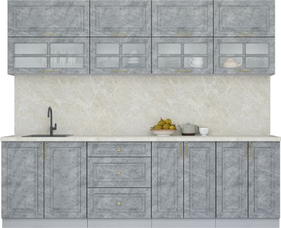 Кухонный гарнитур Интерлиния Мила Шато 2.6Б - фото