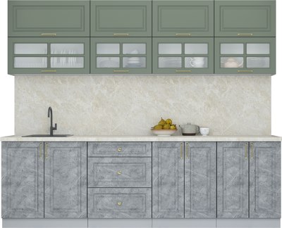 Кухонный гарнитур Интерлиния Мила Шато 2.6Б - фото