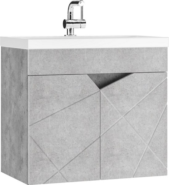 Тумба под умывальник Домино Classica Slim 60 Vector без ящика / DV6610T - фото