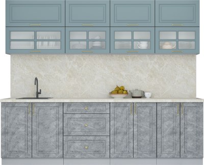Кухонный гарнитур Интерлиния Мила Шато 2.6Б - фото
