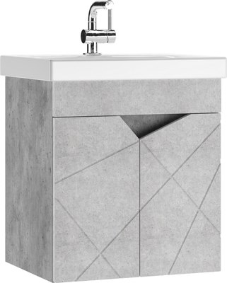 Тумба под умывальник Домино Como 50 Vector без ящика / DV6609T - фото