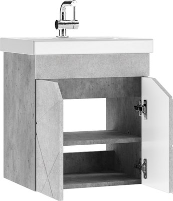 Тумба под умывальник Домино Como 50 Vector без ящика / DV6609T