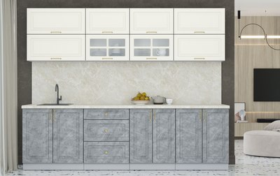 Кухонный гарнитур Интерлиния Мила Шато 2.7Б