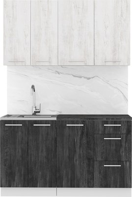 Кухонный гарнитур Артём-Мебель Оля СН-114 без стекла МДФ 1.4м - фото