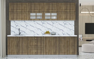 Кухонный гарнитур Интерлиния Мила Шато 2.7Б