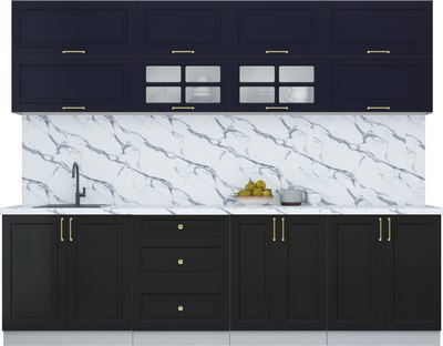 Кухонный гарнитур Интерлиния Мила Шато 2.7Б - фото