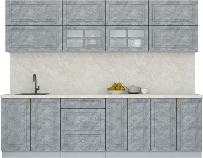 Кухонный гарнитур Интерлиния Мила Шато 2.7Б - фото