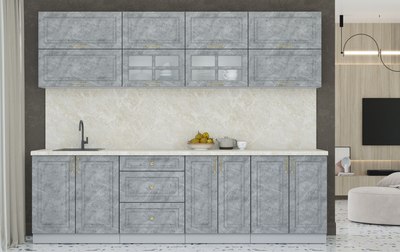 Кухонный гарнитур Интерлиния Мила Шато 2.7Б