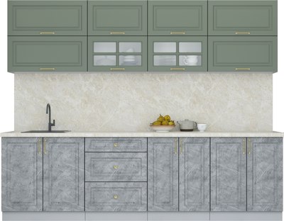 Кухонный гарнитур Интерлиния Мила Шато 2.7Б - фото