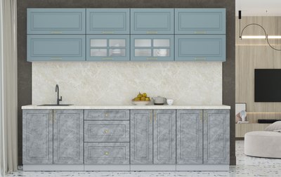 Кухонный гарнитур Интерлиния Мила Шато 2.7Б