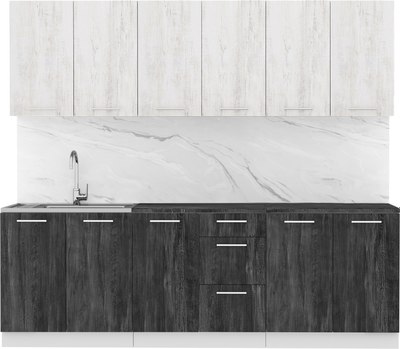 Кухонный гарнитур Артём-Мебель Оля СН-114 без стекла МДФ 2.4м  - фото