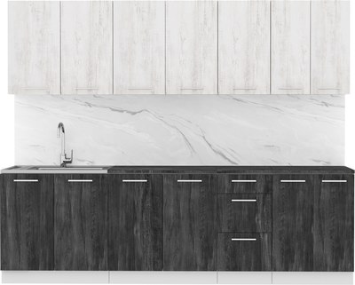 Кухонный гарнитур Артём-Мебель Оля СН-114 без стекла МДФ 2.6м  - фото