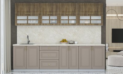 Кухонный гарнитур Интерлиния Мила Шато 2.8Б