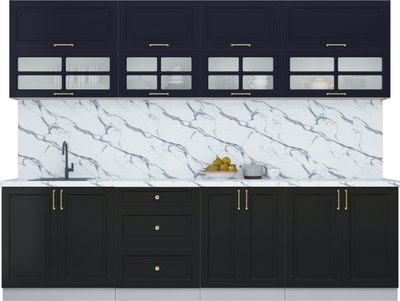 Кухонный гарнитур Интерлиния Мила Шато 2.8Б - фото