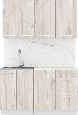 Кухонный гарнитур Артём-Мебель Оля СН-114 без стекла МДФ 1.4м  - фото