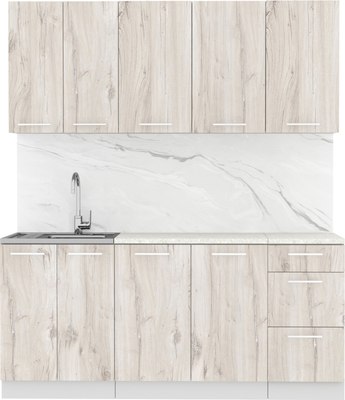 Кухонный гарнитур Артём-Мебель Оля СН-114 без стекла МДФ 1.8м - фото