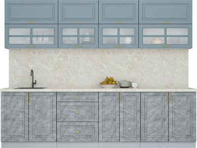 Кухонный гарнитур Интерлиния Мила Шато 2.8Б - фото