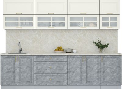 Кухонный гарнитур Интерлиния Мила Шато 2.9Б - фото