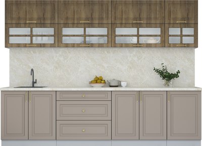 Кухонный гарнитур Интерлиния Мила Шато 2.9Б - фото