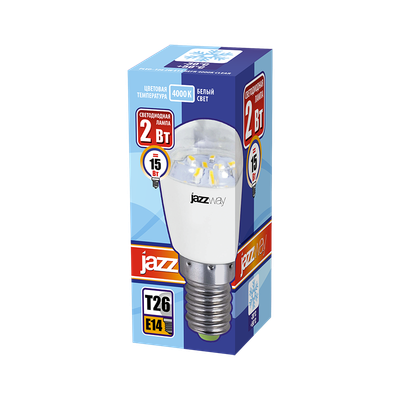Лампа JAZZway PLED-T26 2w E14 CLEAR REFR 4000K 150Lm / 1007667