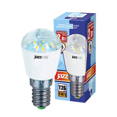 Лампа JAZZway PLED-T26 2w E14 CLEAR REFR 4000K 150Lm / 1007667