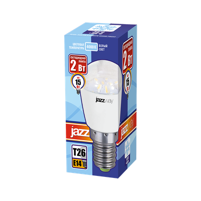 Лампа JAZZway PLED-T26 2w E14 FROST REFR 4000K 150Lm / 1007674