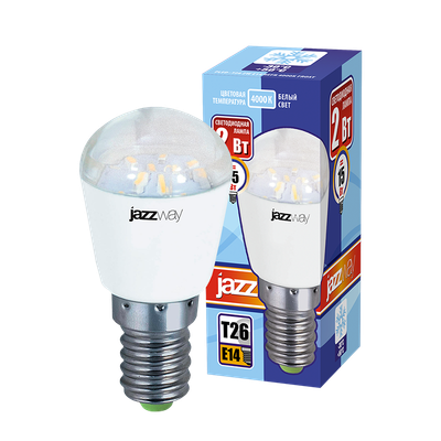 Лампа JAZZway PLED-T26 2w E14 FROST REFR 4000K 150Lm / 1007674