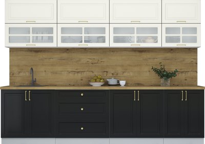 Кухонный гарнитур Интерлиния Мила Шато 3.0Б - фото