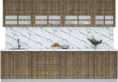 Кухонный гарнитур Интерлиния Мила Шато 3.0Б - фото