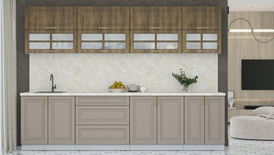 Кухонный гарнитур Интерлиния Мила Шато 3.0Б